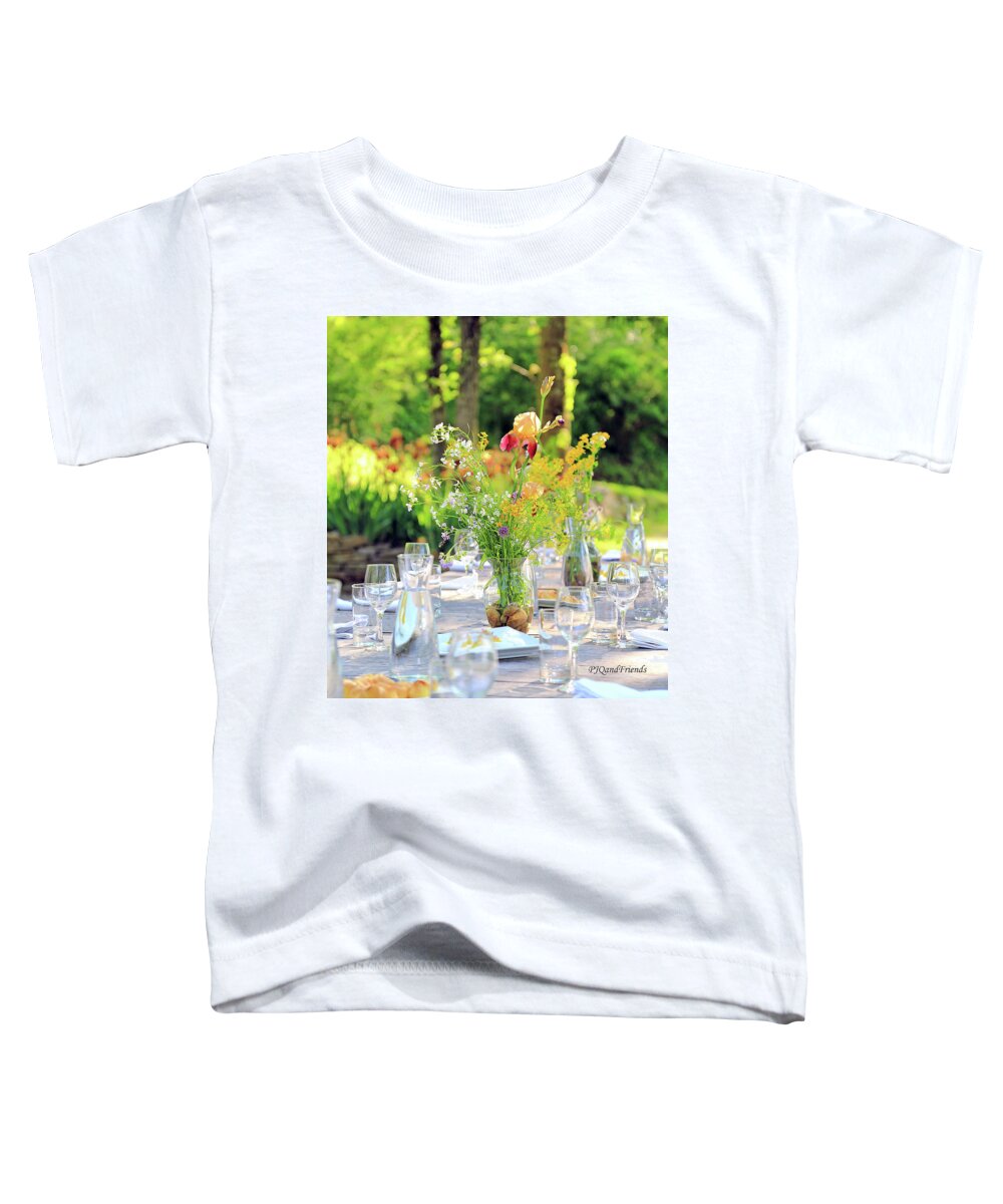 Flowers Toddler T-Shirt featuring the photograph Nature Dinner Served by PJQandFriends Photography