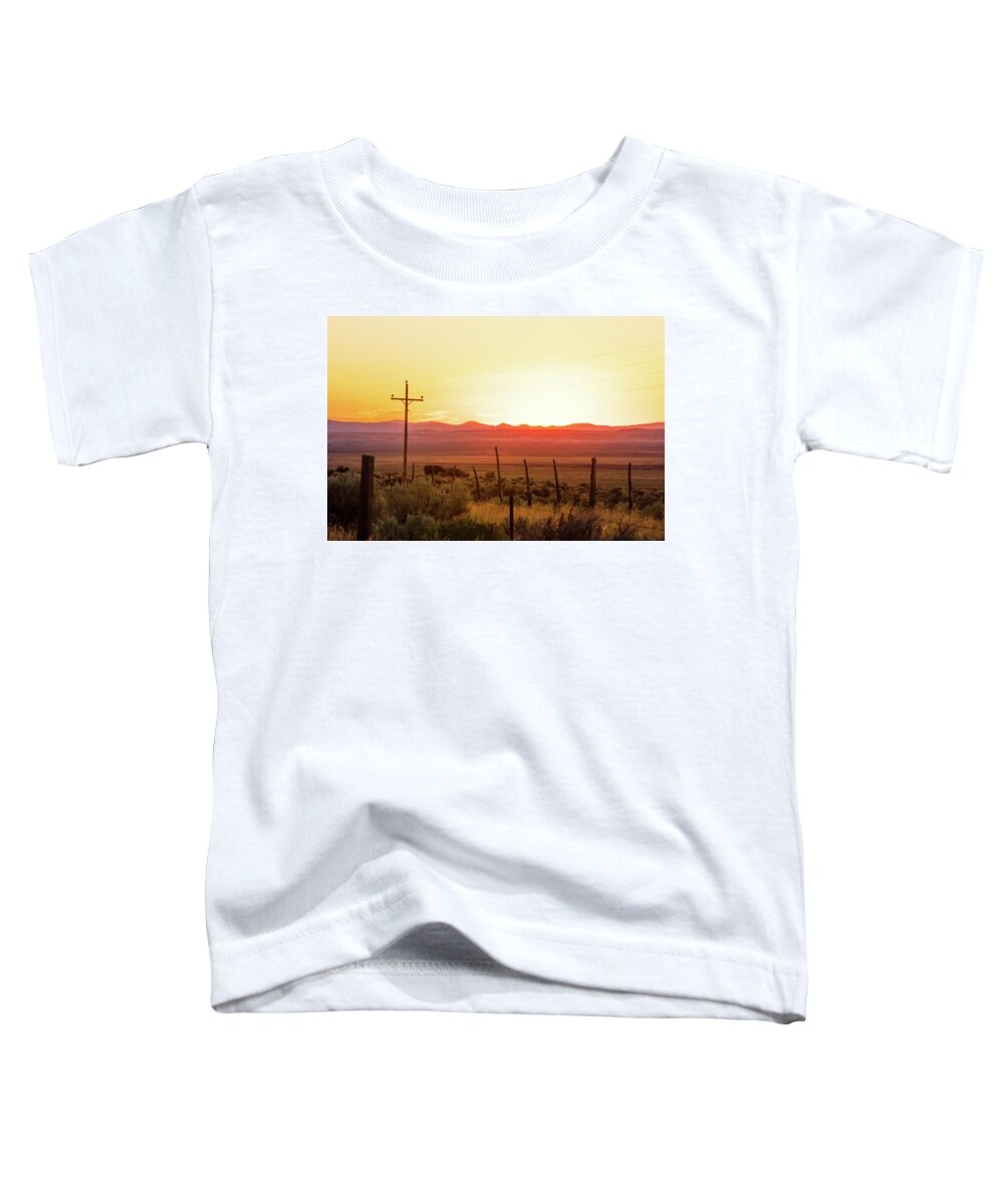 Elko Toddler T-Shirt featuring the photograph Nevada Sunset by Todd Klassy