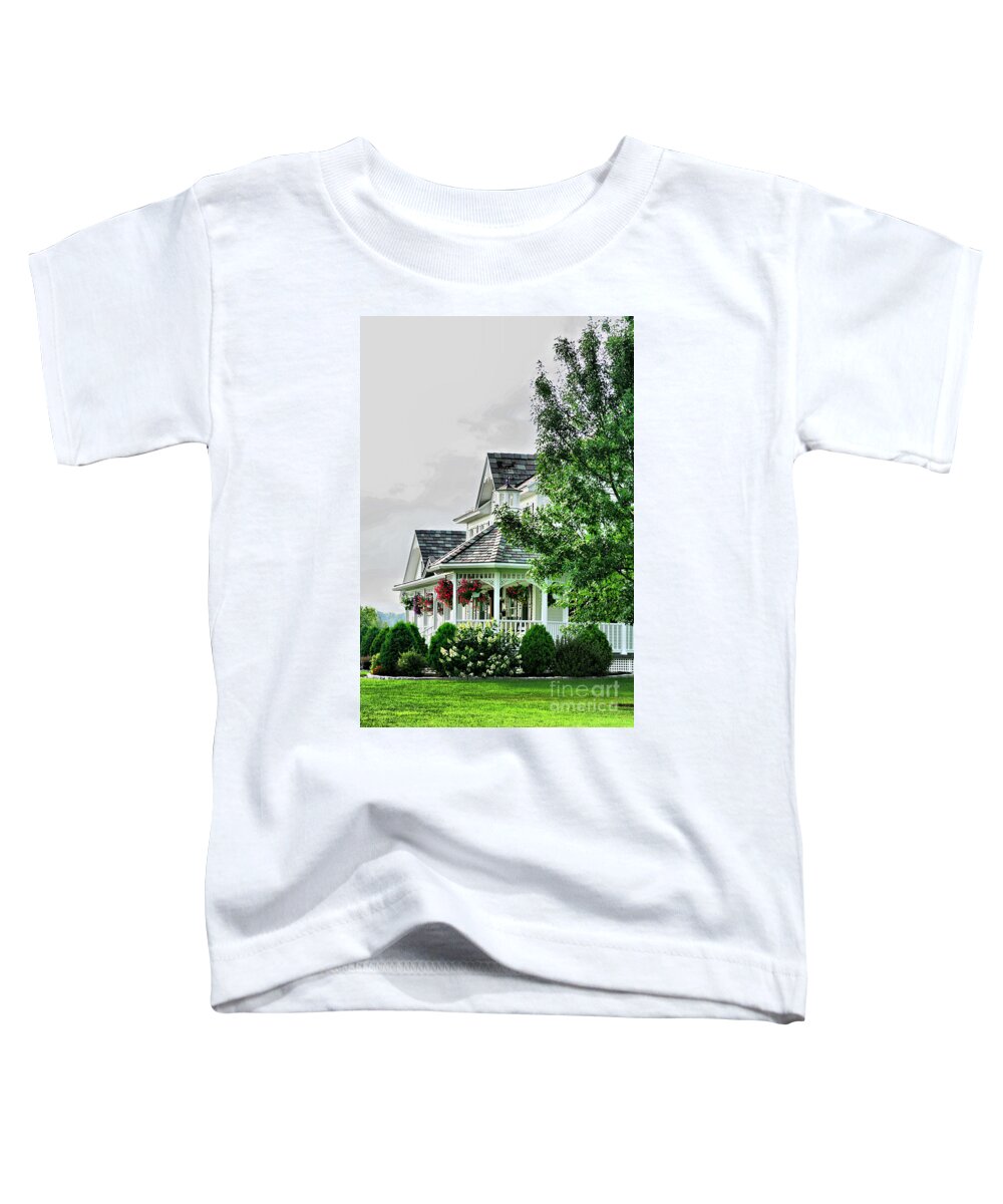 New England Toddler T-Shirt featuring the photograph New England Beauty by Deborah Benoit