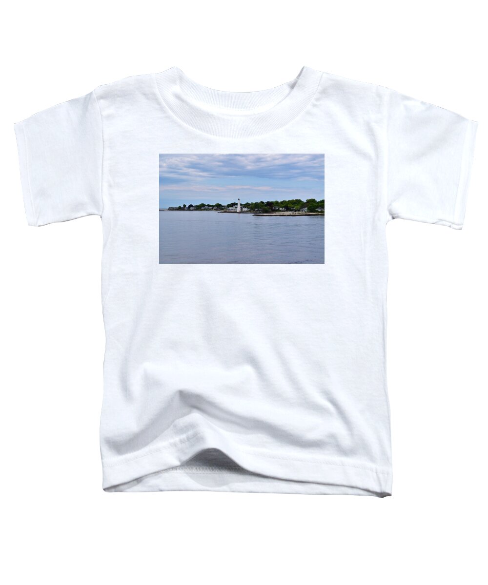 Lighthouse Toddler T-Shirt featuring the photograph New London Harbor Lighthouse by Nicole Lloyd