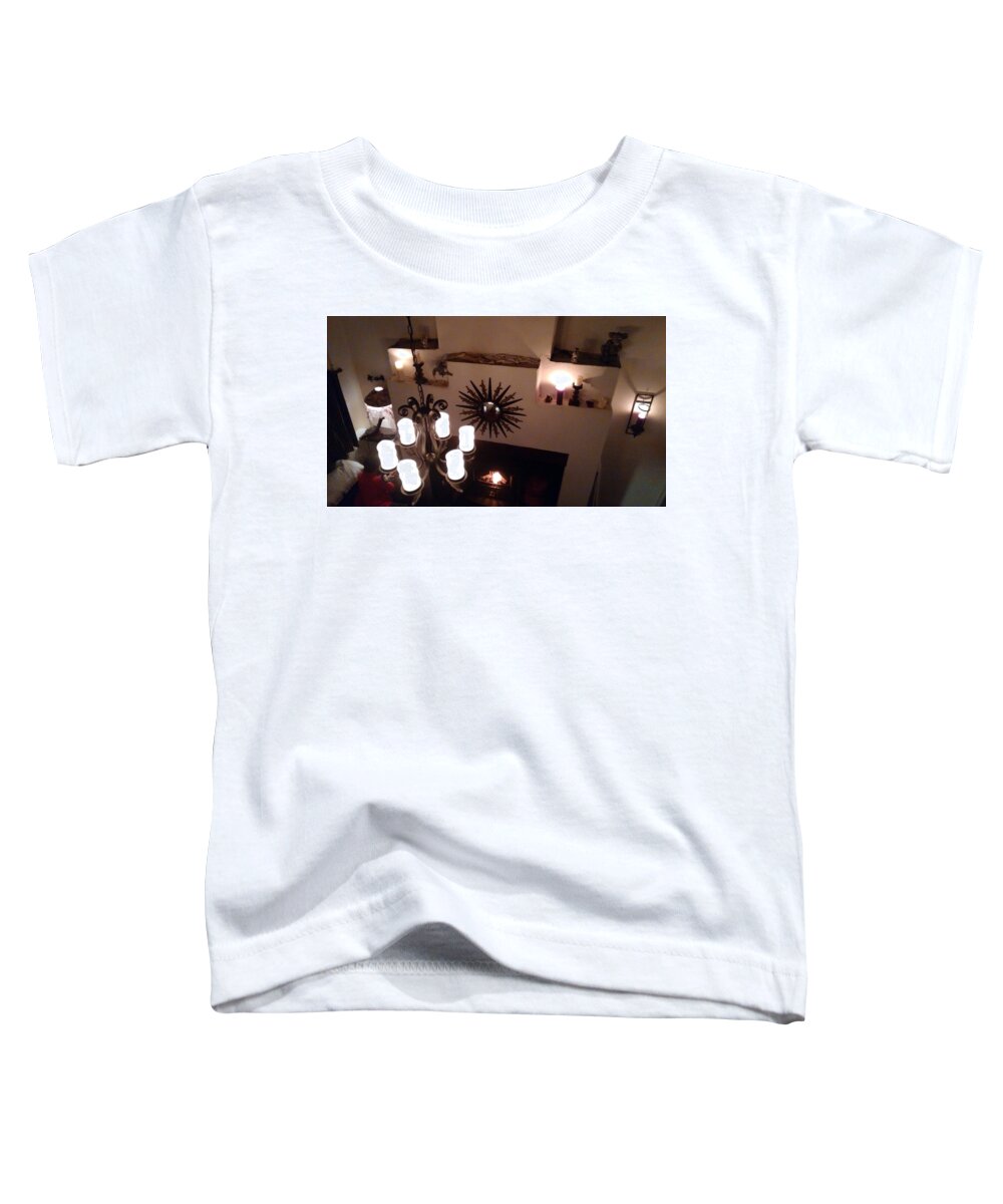 Candles Toddler T-Shirt featuring the photograph A Country Cottage by Linda Doherty