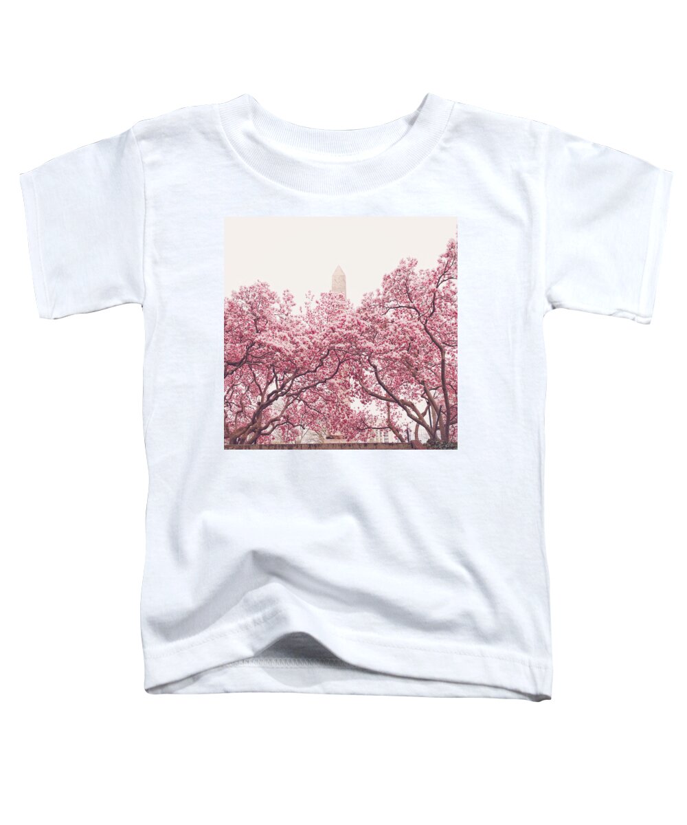 New York City Toddler T-Shirt featuring the photograph New York City - Springtime Cherry Blossoms Central Park by Vivienne Gucwa