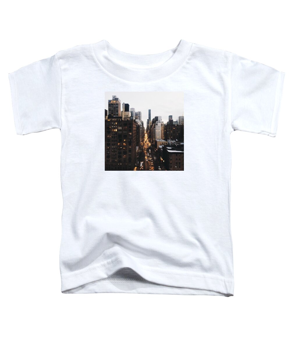 New York City Toddler T-Shirt featuring the photograph NYC View by Sophie Jung