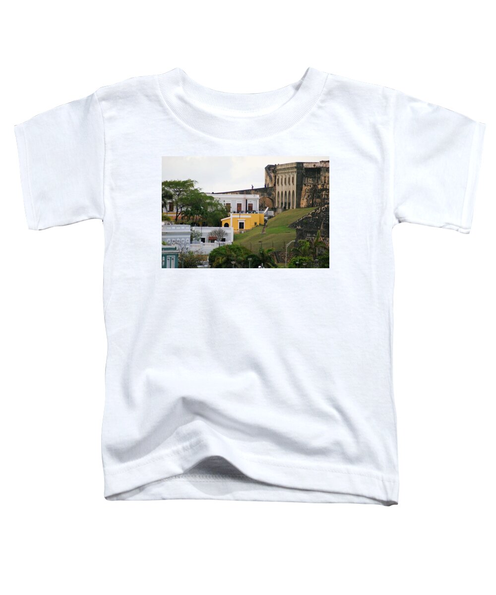 San Juan Toddler T-Shirt featuring the photograph Old and New by Lois Lepisto