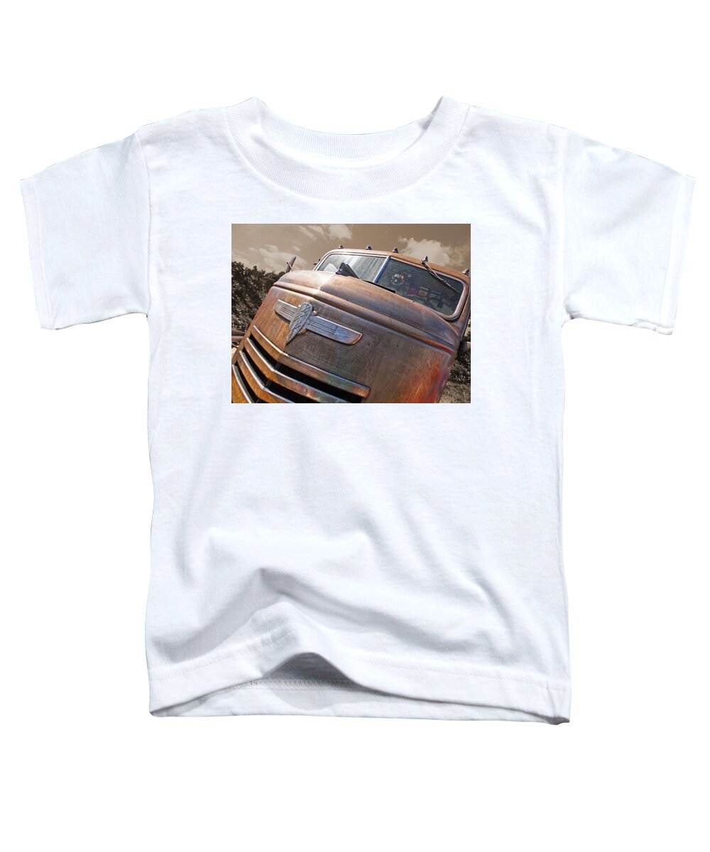 Chevrolet Truck Toddler T-Shirt featuring the photograph Old Timer - '42 Chevy by Gill Billington