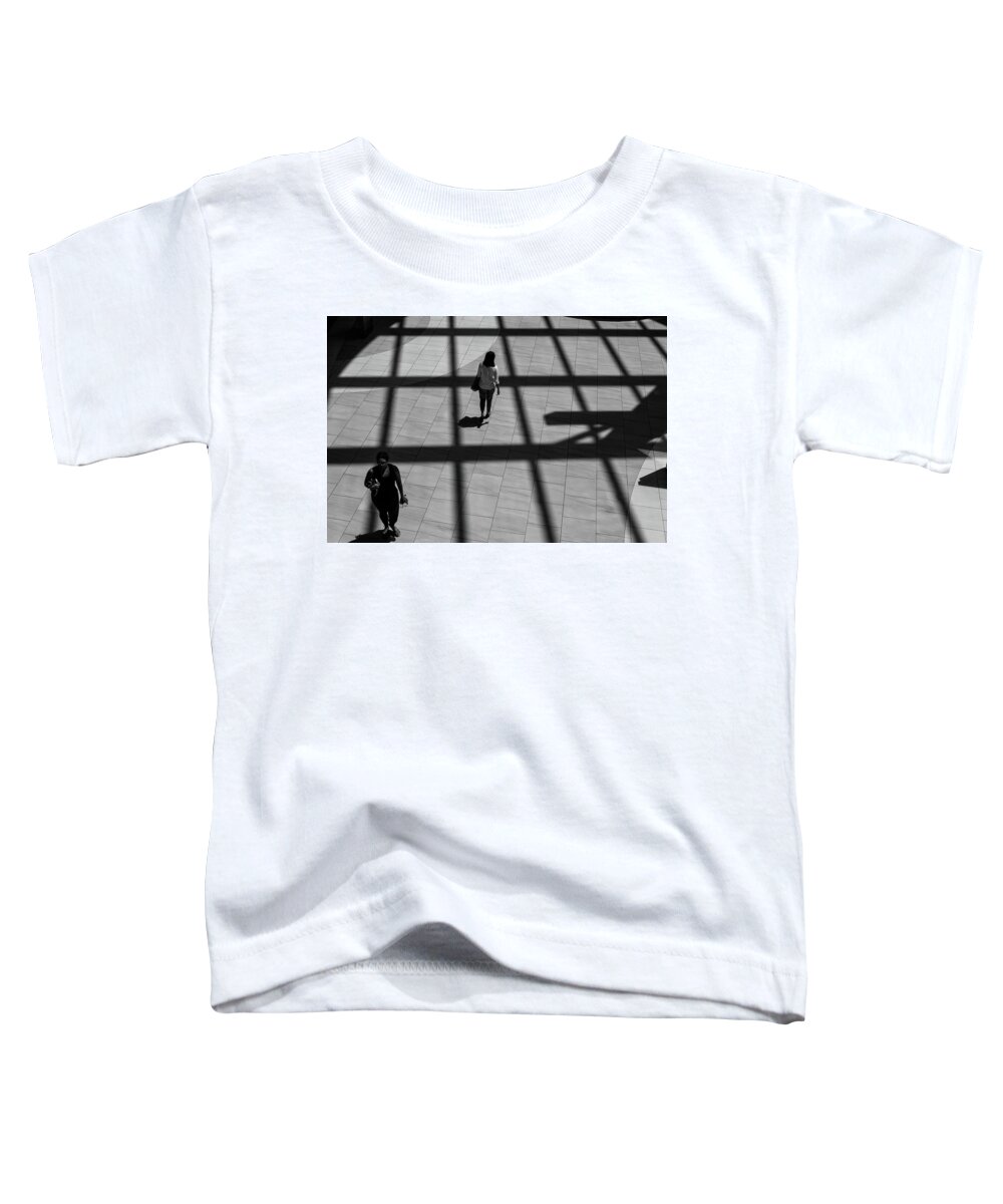 B&w Toddler T-Shirt featuring the photograph On the Grid by Eric Lake