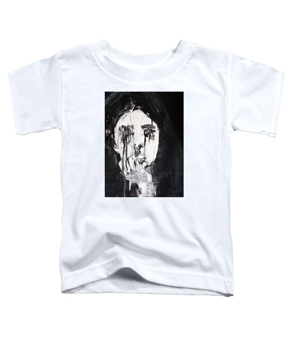 Woman Toddler T-Shirt featuring the painting Oracle by Fabrizio Cassetta