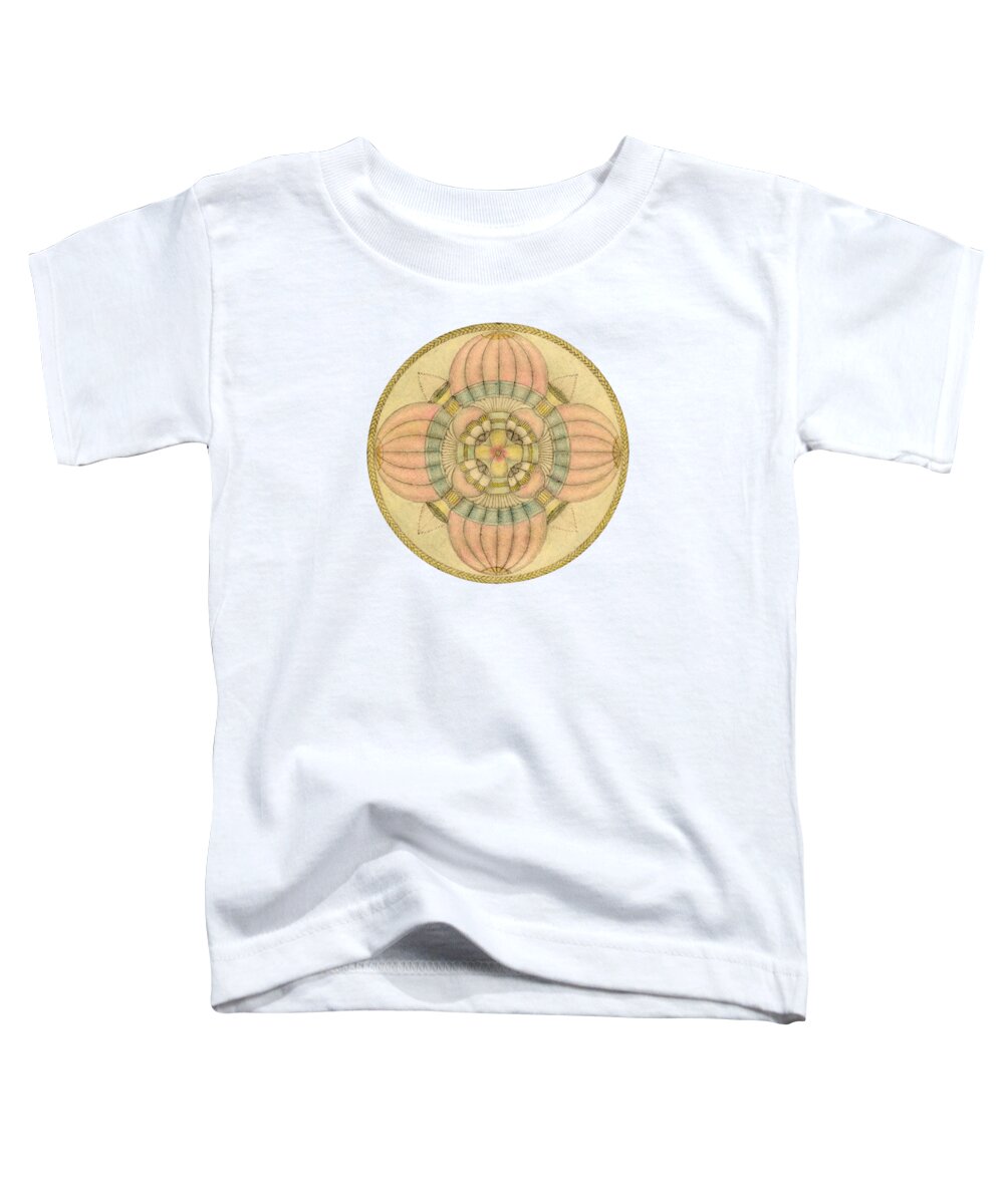 J Alexander Toddler T-Shirt featuring the drawing Ouroboros ja087 by Dar Freeland