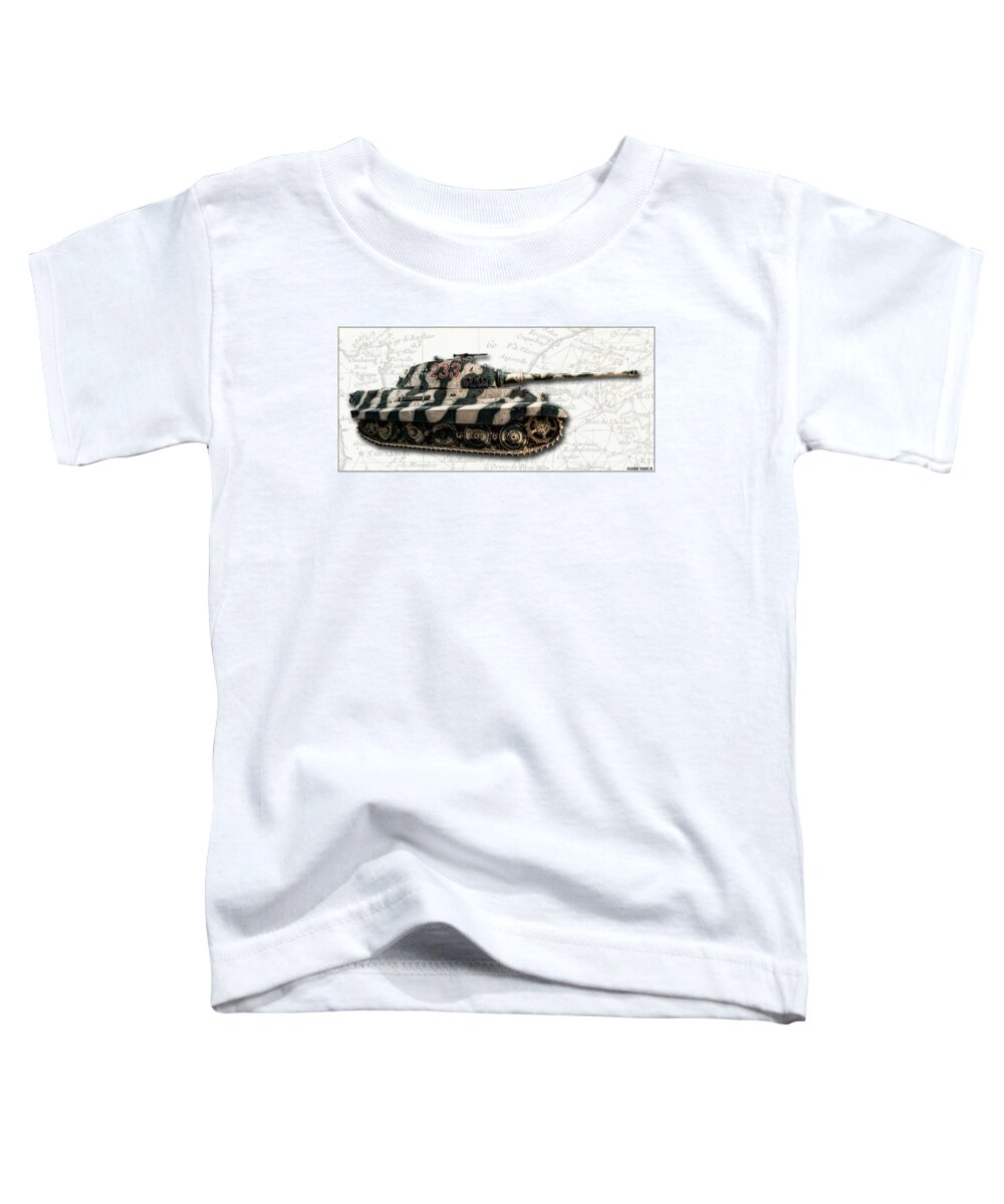 Panzer Vi Toddler T-Shirt featuring the photograph Panzer Tiger II Side W BG by Weston Westmoreland