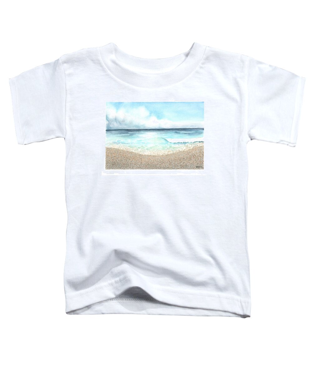 Gulf Coast Toddler T-Shirt featuring the painting Peaceful, Easy Feeling by Hilda Wagner