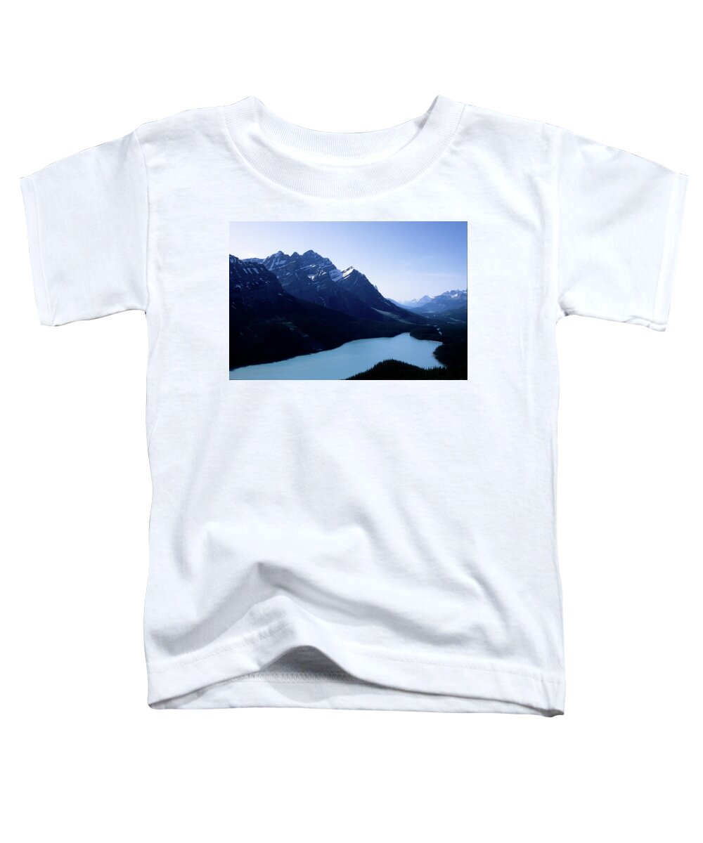 Peyto Lake Alberta Canada Icefields Glacial Glacier Rockies Toddler T-Shirt featuring the photograph Peyto Lake by Ian Sanders