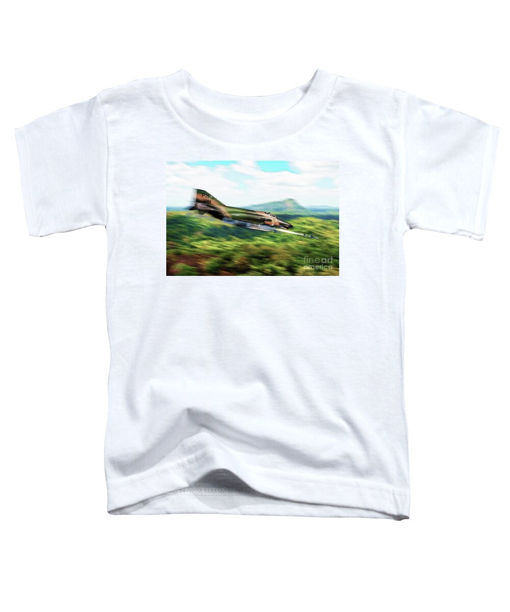 F-4 Toddler T-Shirt featuring the digital art Phantom Cometh by Airpower Art