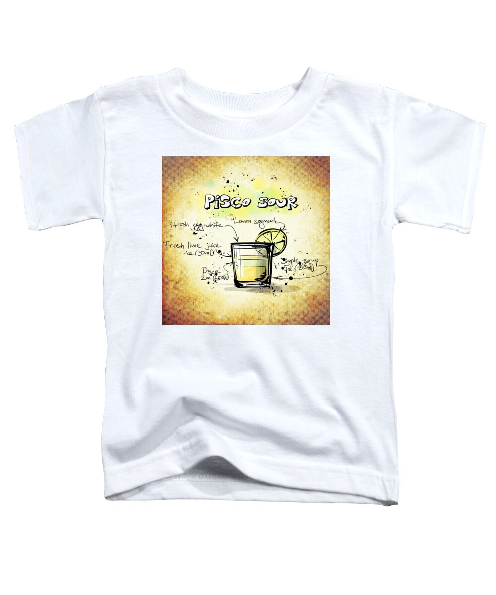 Pisco Sour Toddler T-Shirt featuring the digital art Pisco Sour by Movie Poster Prints