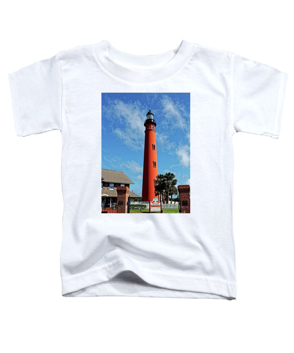 Ponce Inlet Toddler T-Shirt featuring the photograph Ponce Inlet Light by Paul Mashburn