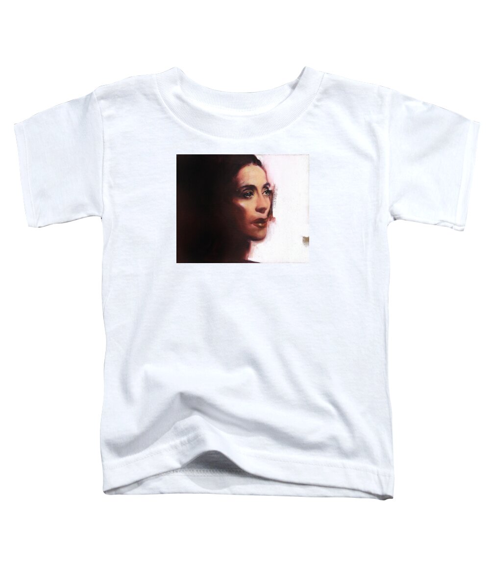 Martha Graham Toddler T-Shirt featuring the painting Portrait of Martha Graham by Ritchard Rodriguez