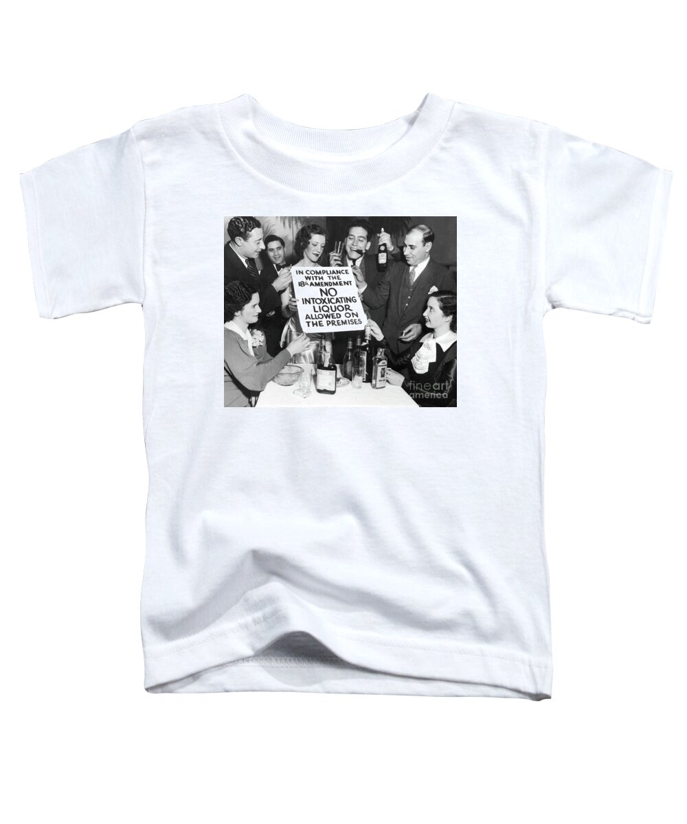 Prohibition Toddler T-Shirt featuring the photograph Prohibition Ends Let's Party by Jon Neidert