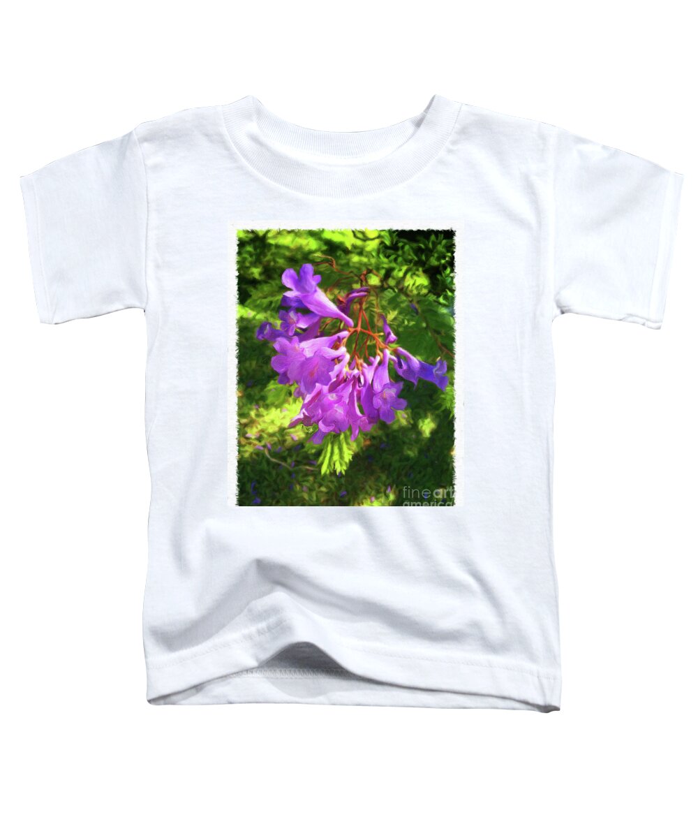 Flowers Toddler T-Shirt featuring the photograph Purple Flowers by Larry Mulvehill