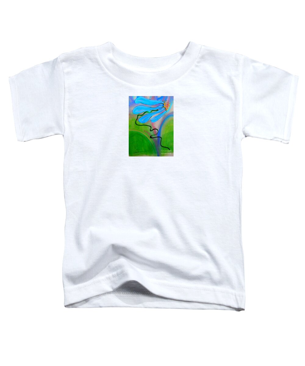 Coneflowers Toddler T-Shirt featuring the pastel Quest by Barbara Leigh Art