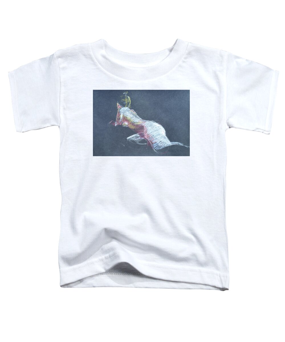 Full Body Toddler T-Shirt featuring the painting Reclining Study 4 by Barbara Pease