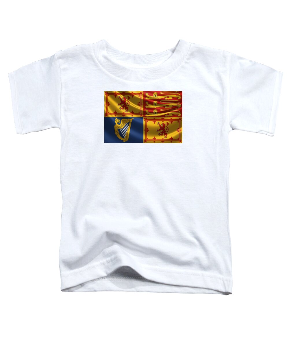 'royal Collection' By Serge Averbukh Toddler T-Shirt featuring the digital art Royal Standard of the United Kingdom in Scotland by Serge Averbukh