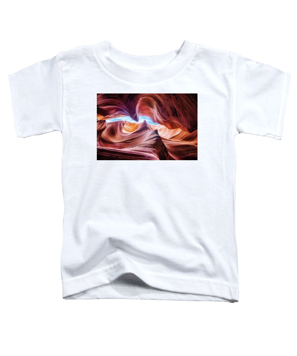 Abstract Toddler T-Shirt featuring the photograph Sandstone Storm by Alex Mironyuk
