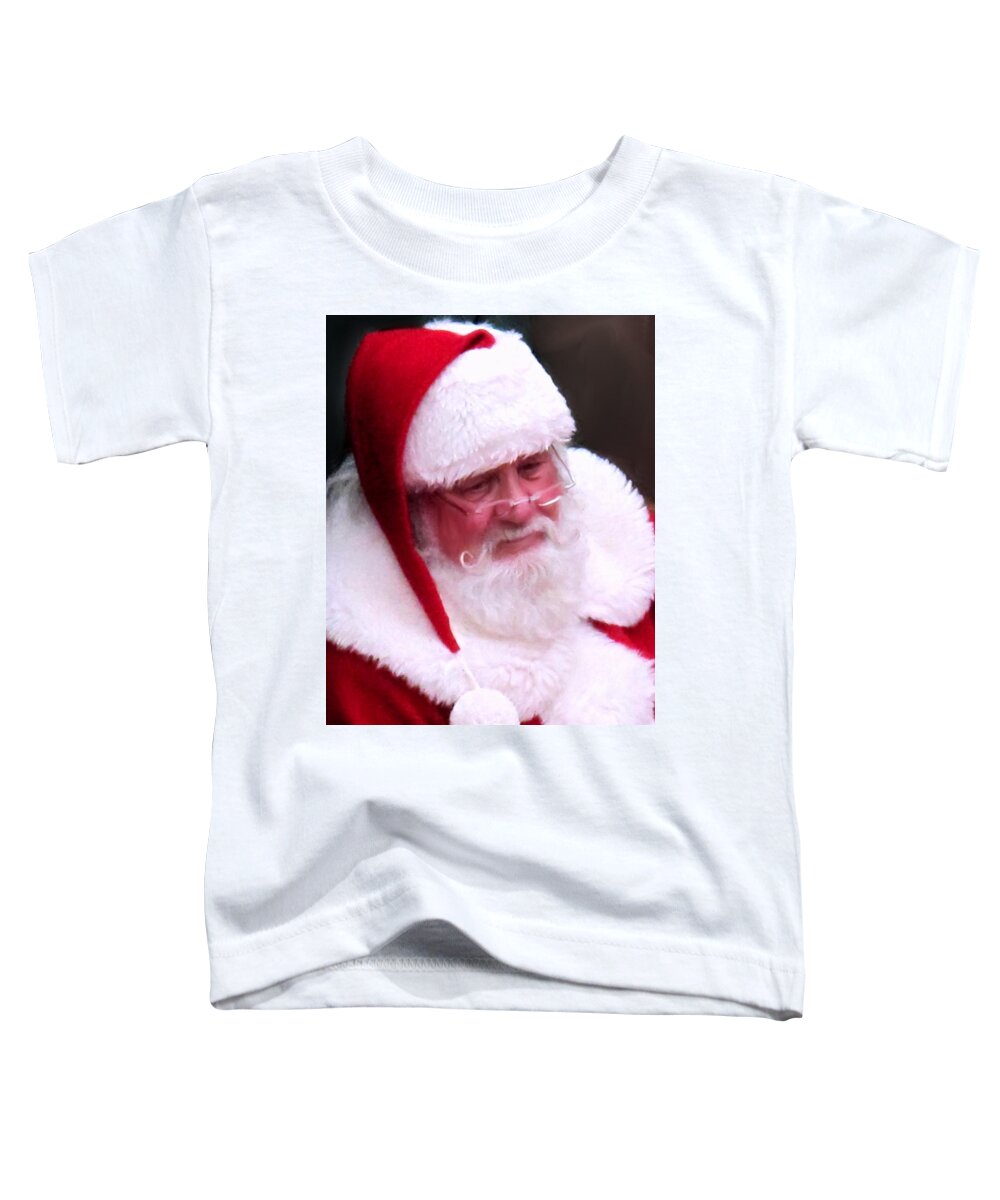 Santa Clause Toddler T-Shirt featuring the digital art Santa Clause by Ian MacDonald