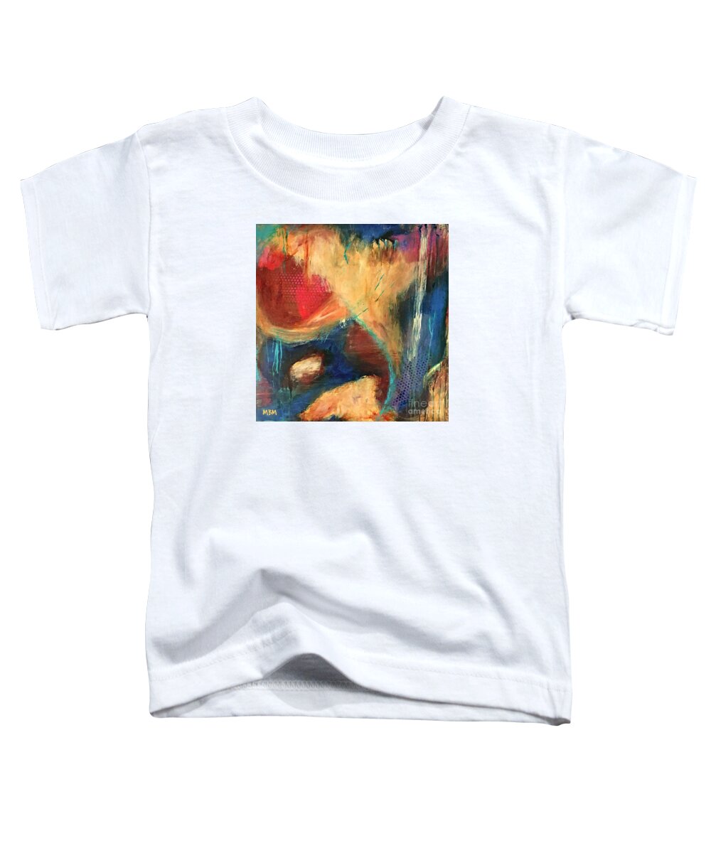 Abstract Art Toddler T-Shirt featuring the painting Santa Fe Dream by Mary Mirabal