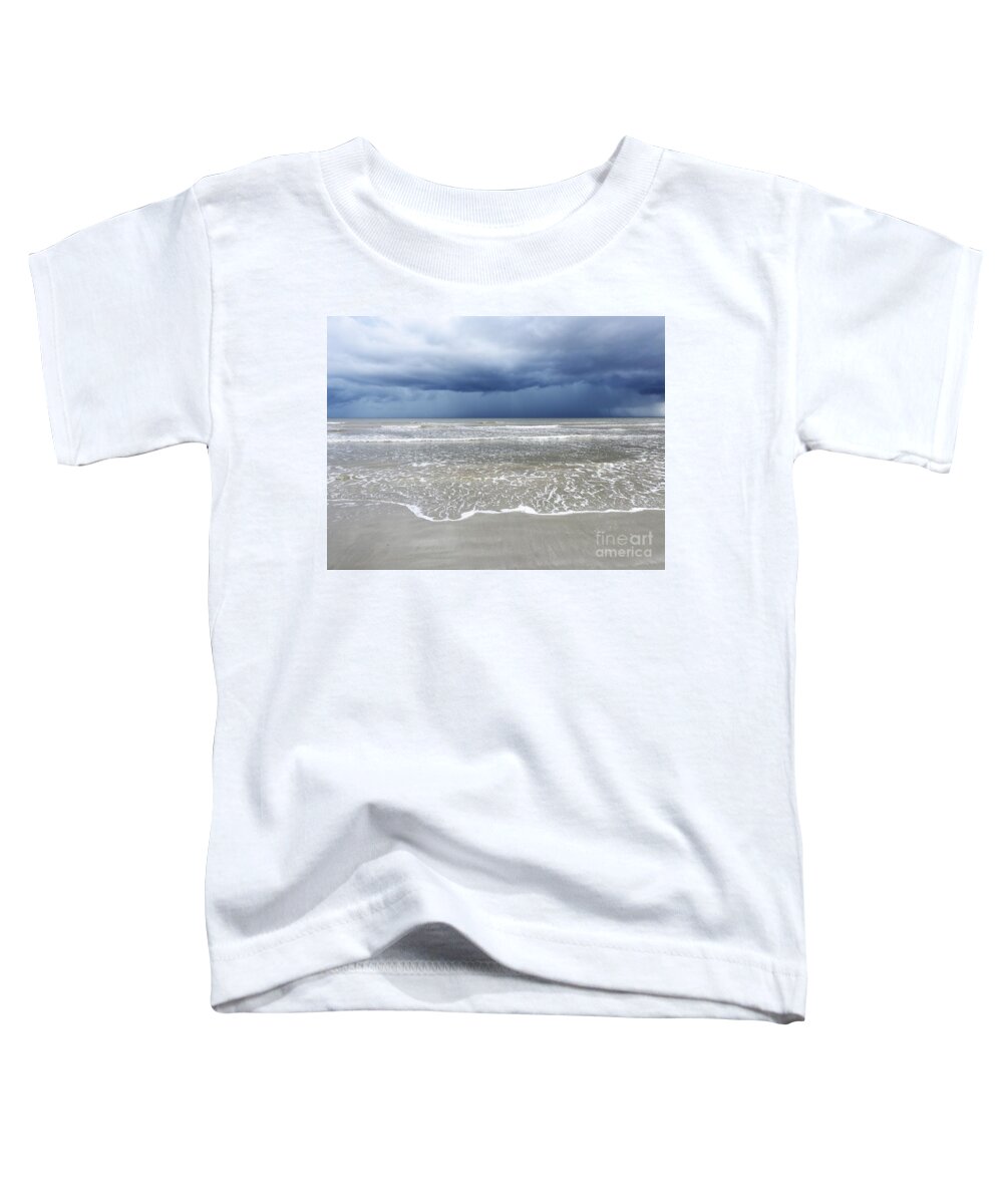 Sea Toddler T-Shirt featuring the photograph Sea Storm by Jan Gelders