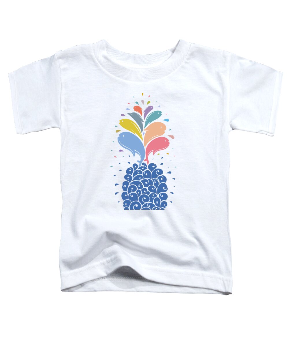 Sea Toddler T-Shirt featuring the digital art Seapple by Mustafa Akgul