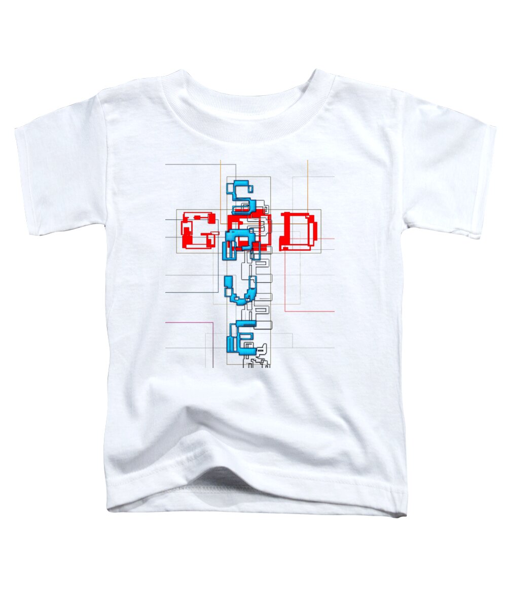 Jesus Toddler T-Shirt featuring the digital art Seek, the Saving GOD by Payet Emmanuel