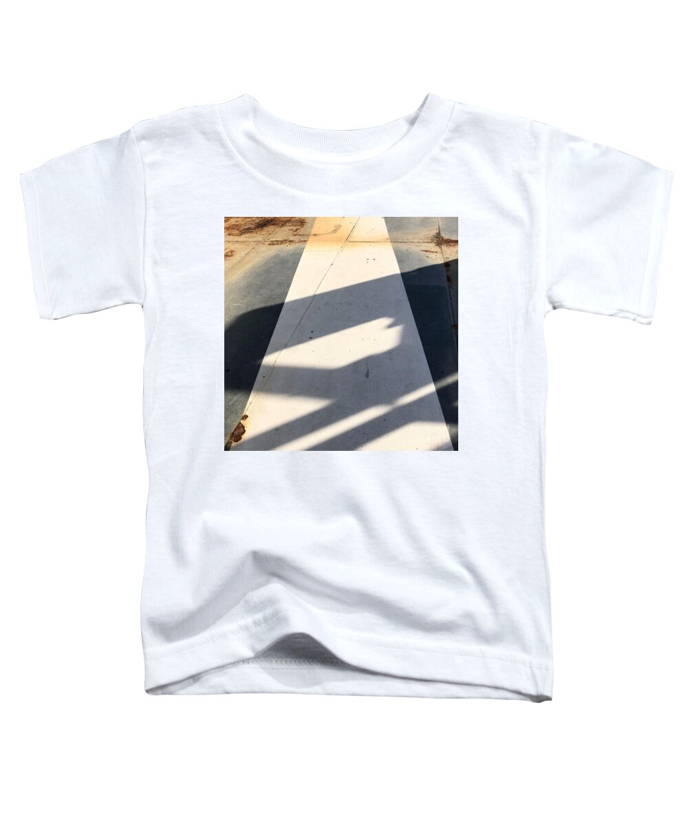 Shadow Toddler T-Shirt featuring the photograph Shadow lines by Flavia Westerwelle