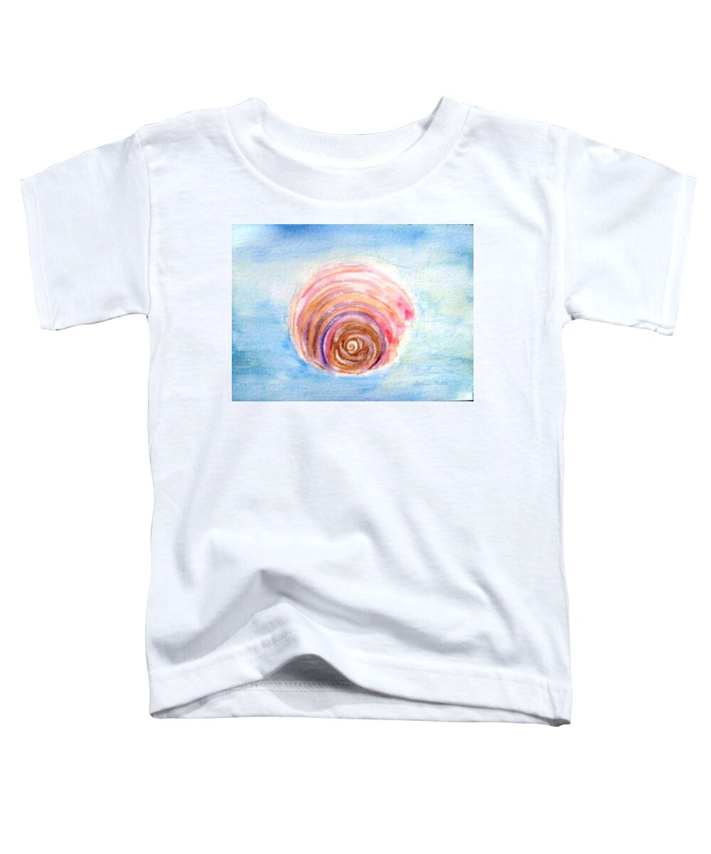 Sea Toddler T-Shirt featuring the painting Shell by Jamie Frier