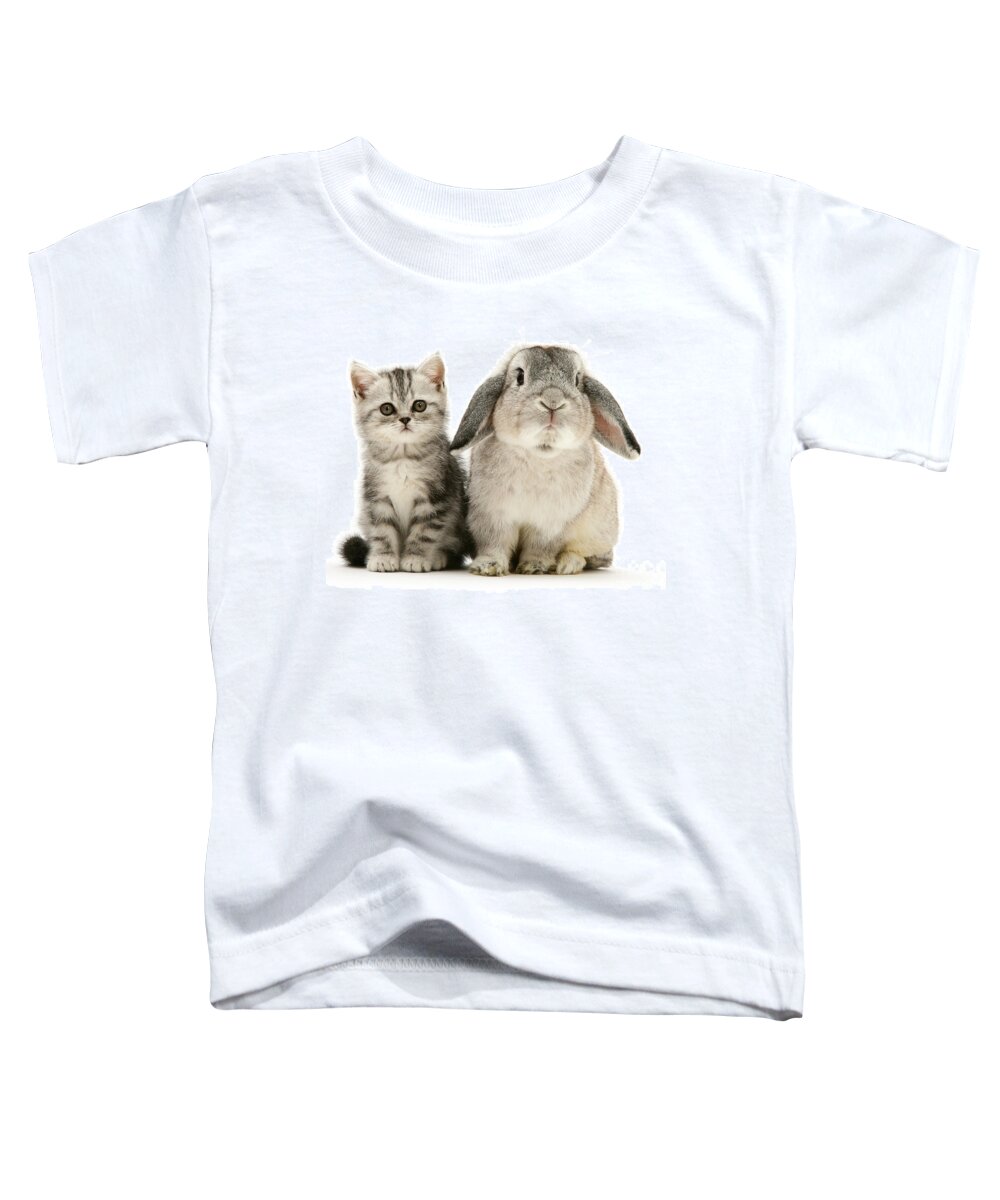 Silver Toddler T-Shirt featuring the photograph Silver Tabby and Rabby by Warren Photographic