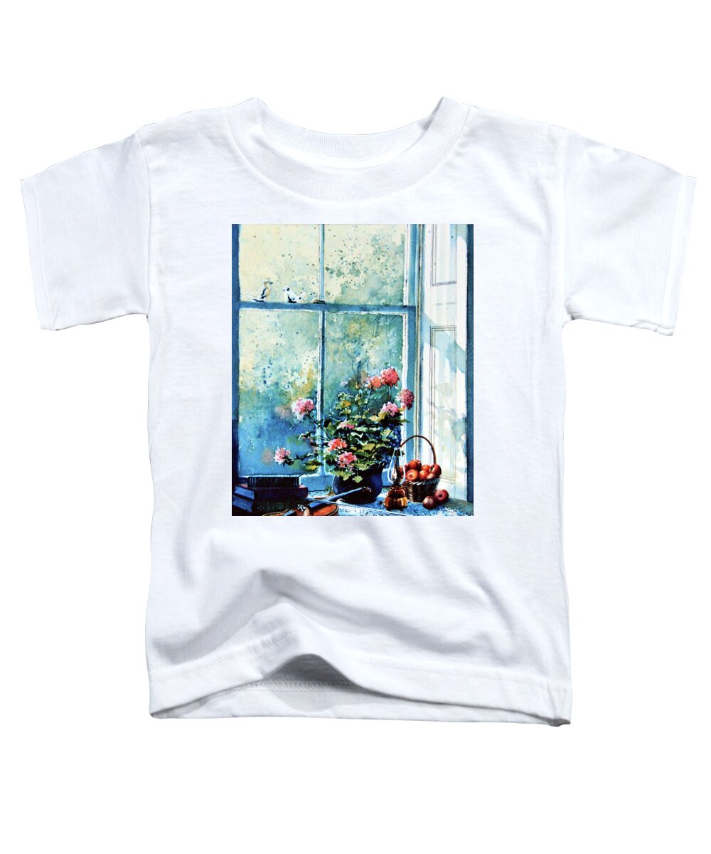 Still Life Toddler T-Shirt featuring the painting Simple Pleasures by Hanne Lore Koehler