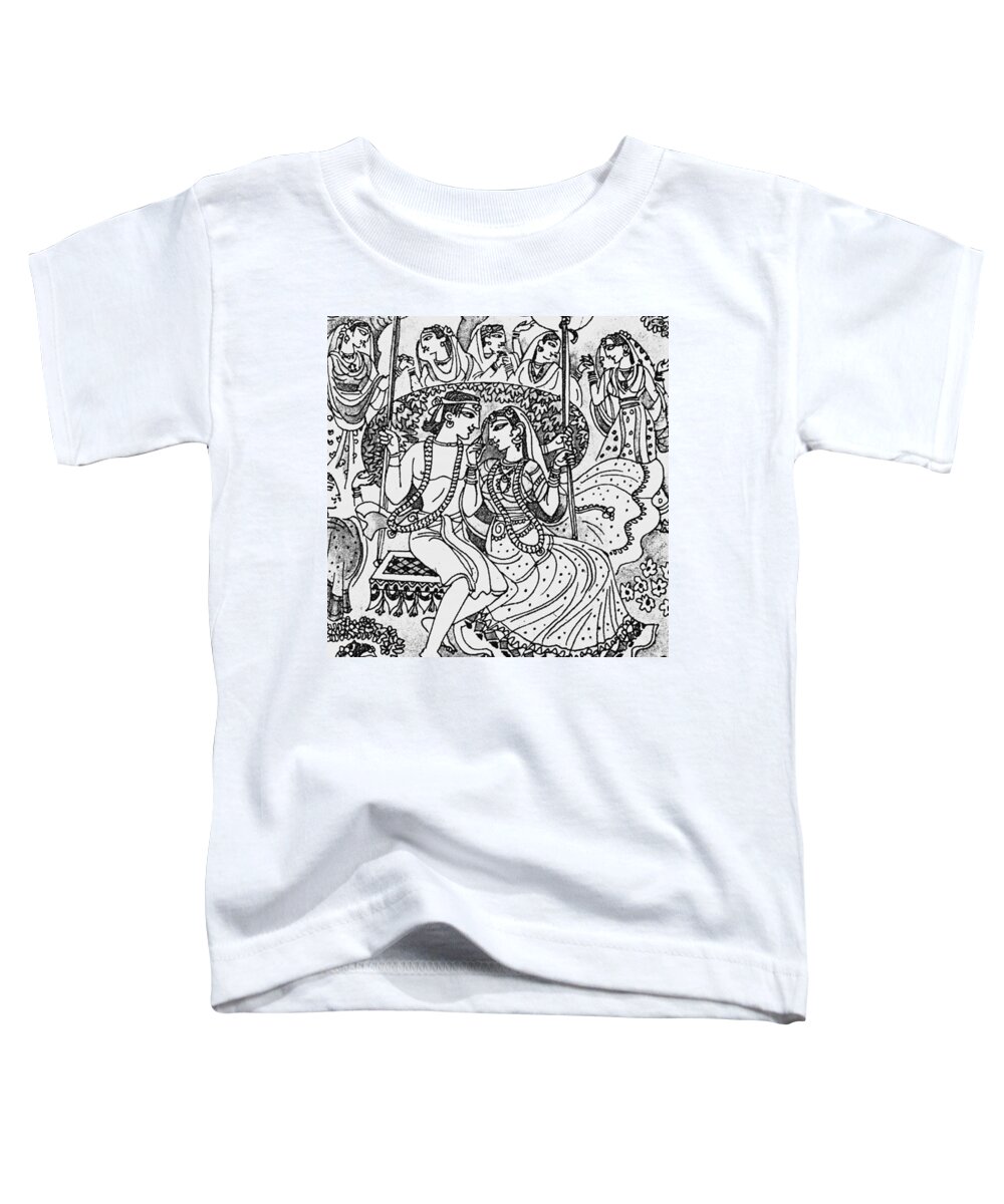 Inkandpaper Toddler T-Shirt featuring the photograph #sketch #drawing #india #lovers by Senjuti Kundu