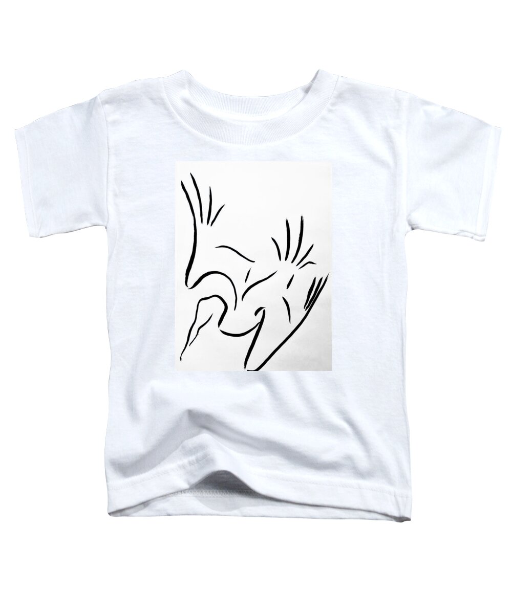 Pelican Toddler T-Shirt featuring the painting Sky Dive by Micah Guenther