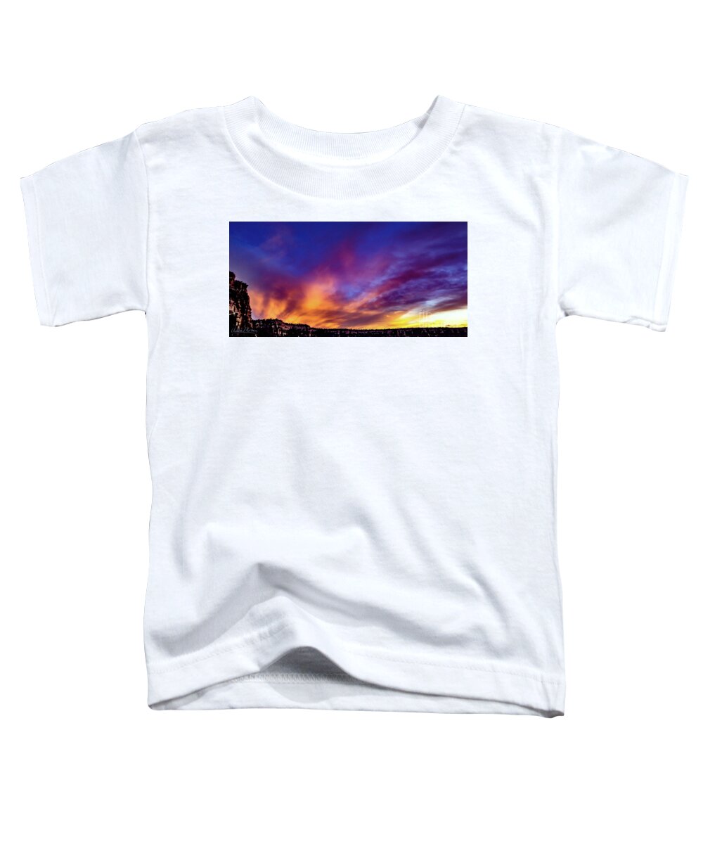 Landscape Toddler T-Shirt featuring the photograph Skyfire by Adam Morsa