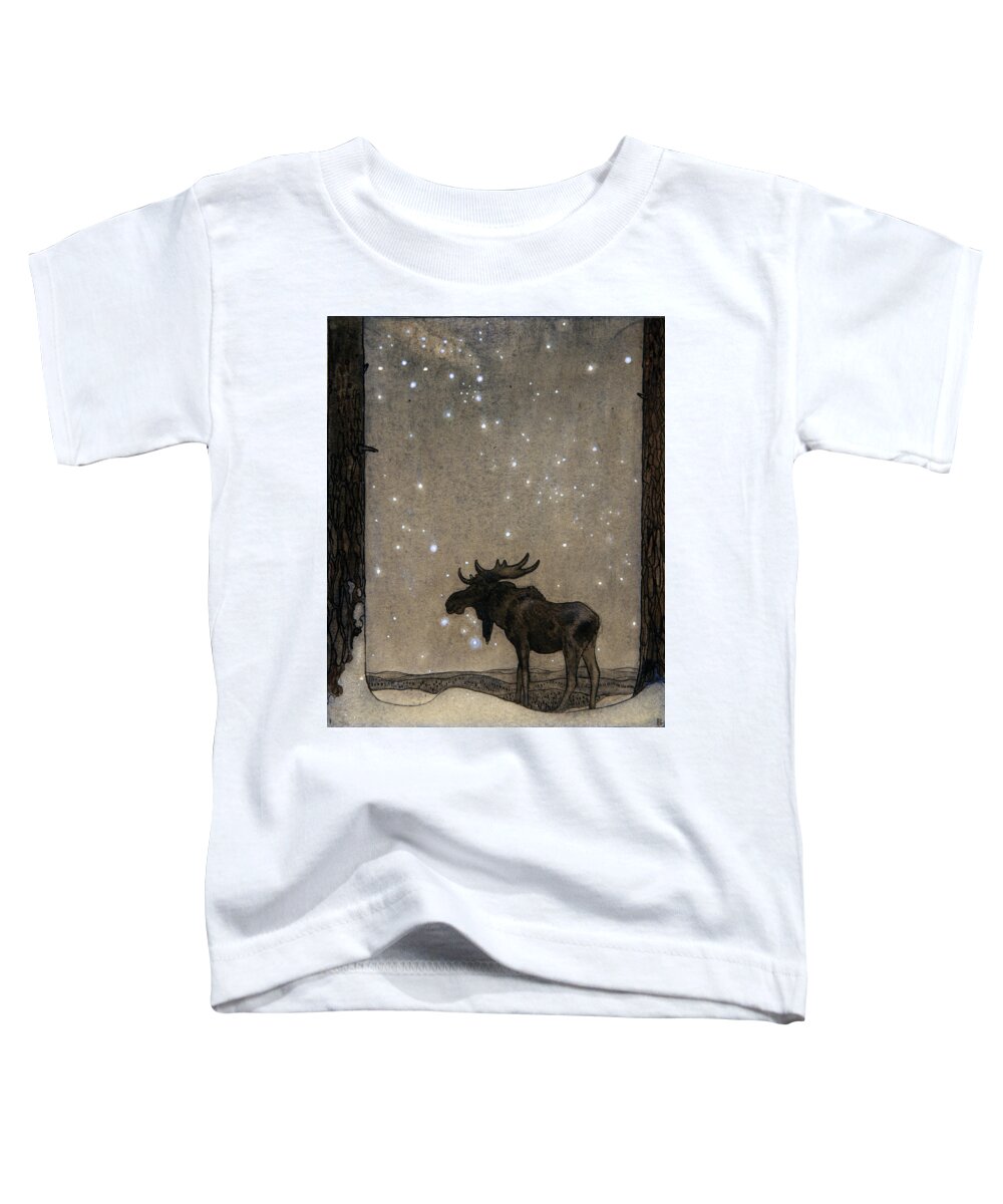 John Bauer Toddler T-Shirt featuring the painting Slg skyttarna by John Bauer