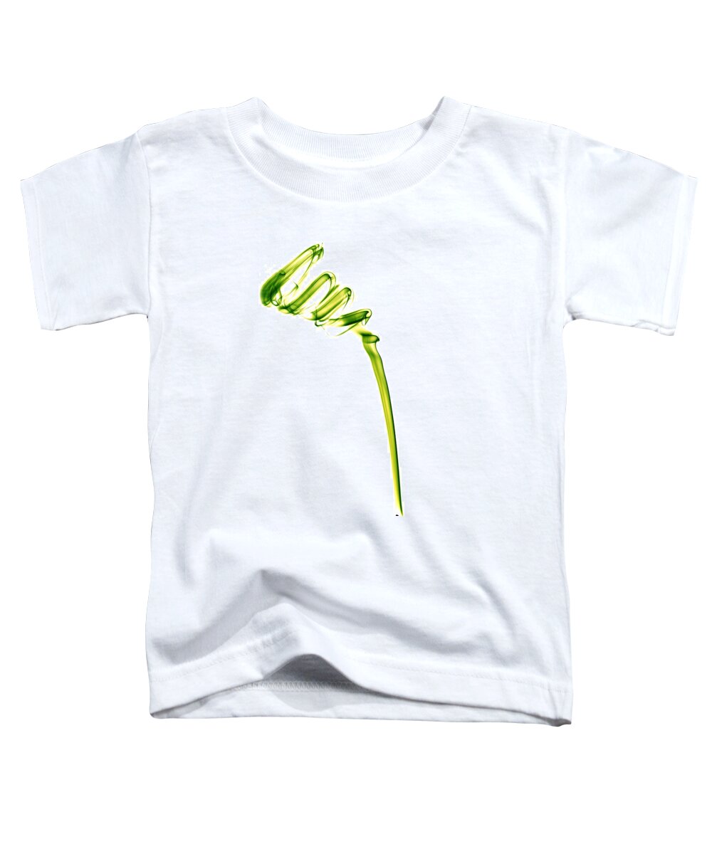 Smoke Toddler T-Shirt featuring the photograph Smoke Spiral - Green by Nick Bywater