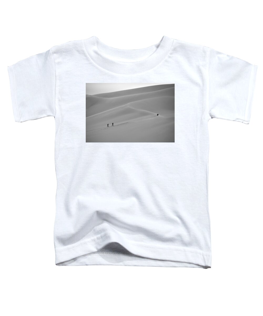 Sand Toddler T-Shirt featuring the photograph Snow or sand by Ivan Slosar
