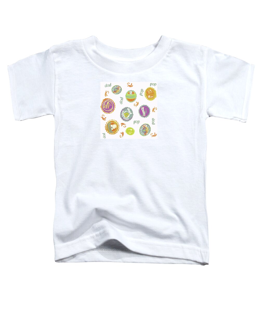 Gouache Toddler T-Shirt featuring the painting Soda POP by Beth Saffer