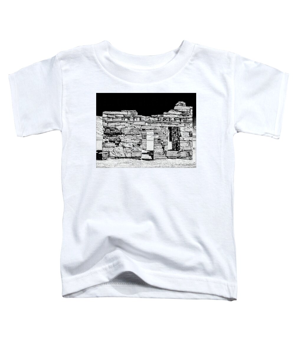 Mona Stut Toddler T-Shirt featuring the photograph Nowhere Somewhere BW by Mona Stut