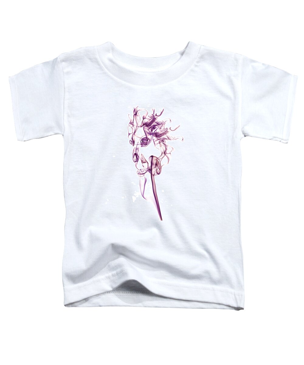 Smoke Toddler T-Shirt featuring the photograph Ghostly Smoke - Magenta by Nick Bywater