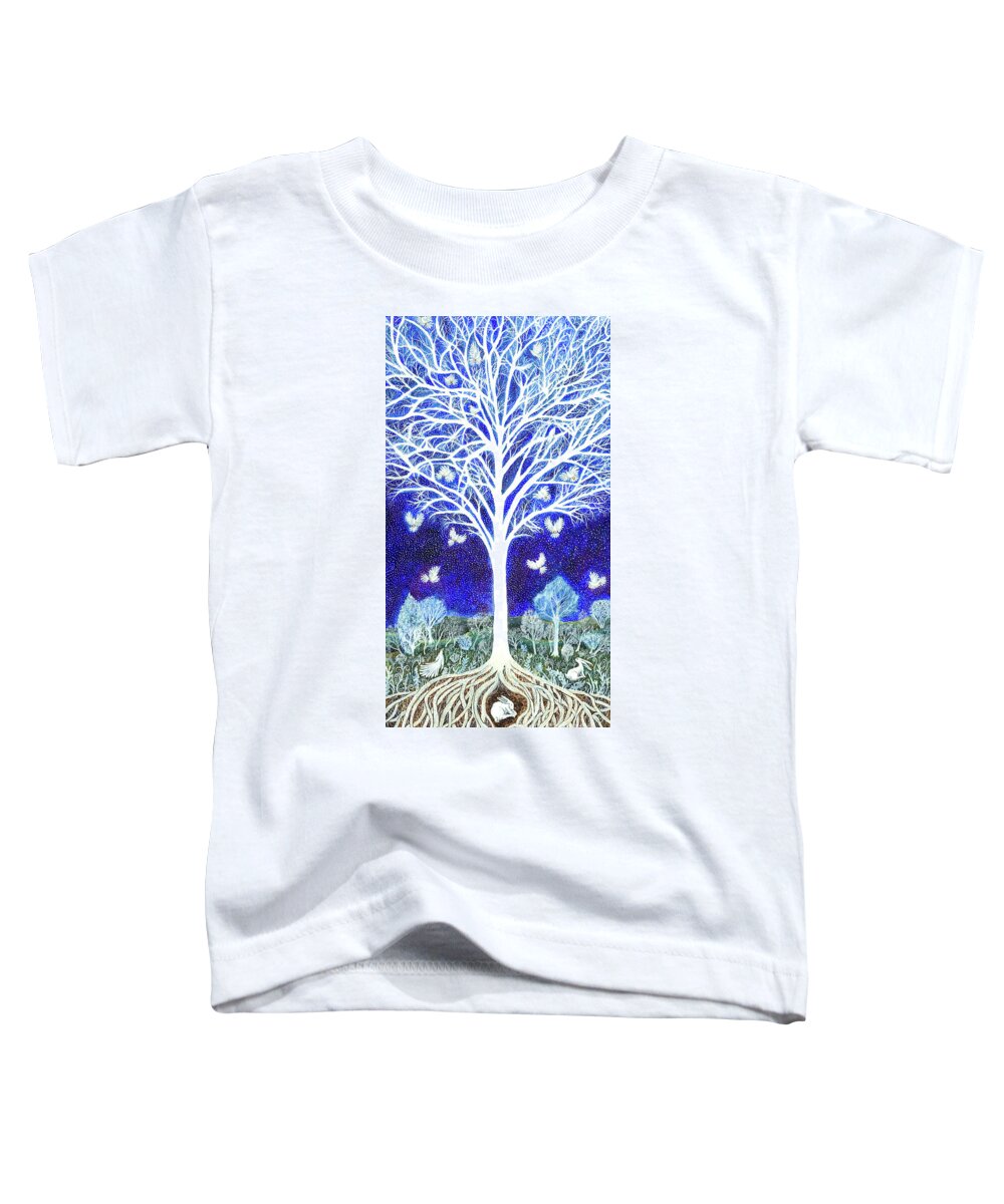 Lise Winne Toddler T-Shirt featuring the painting Spirit Tree by Lise Winne