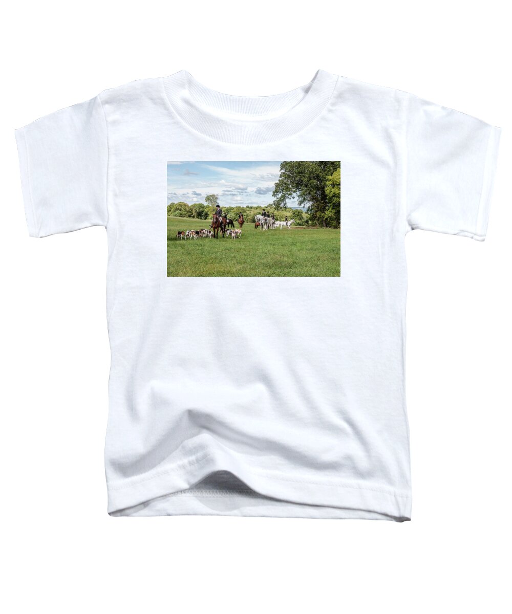 Hunt Toddler T-Shirt featuring the photograph Spring Valley Hounds by Pamela Taylor
