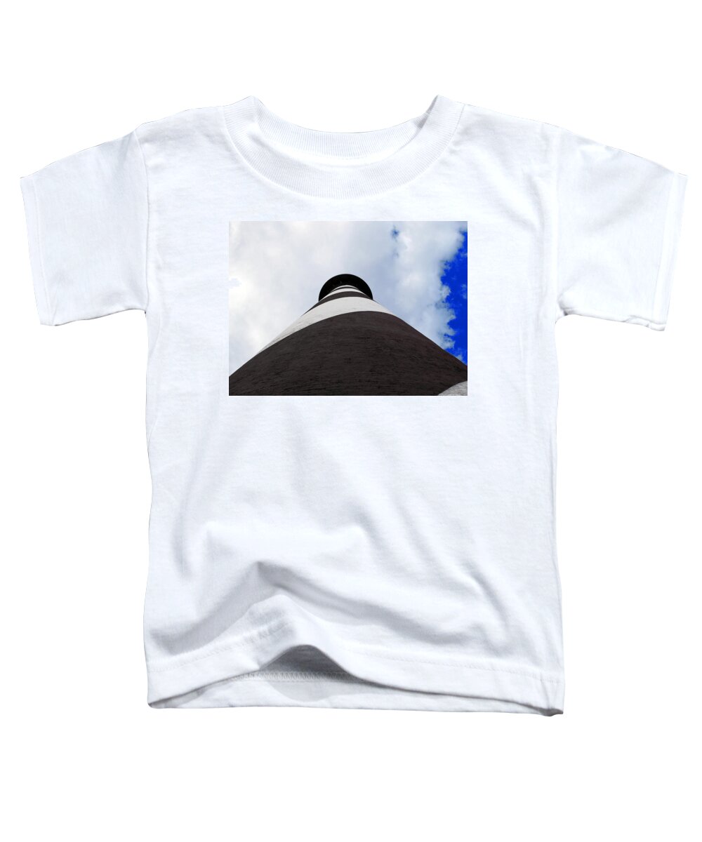 St Toddler T-Shirt featuring the photograph St. Augustine Lighthouse - From The Bottom Up by Bob Johnson