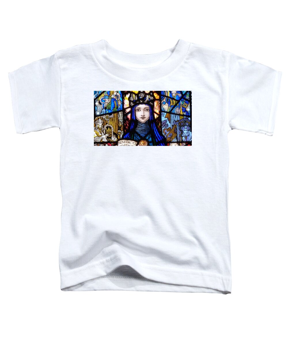 Stained Glass Toddler T-Shirt featuring the digital art Stained Glass by Super Lovely