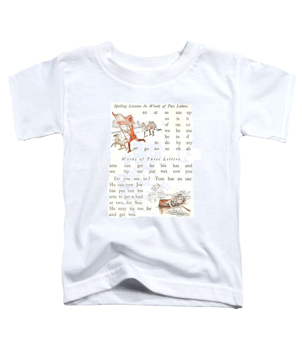 The Wurtherington Diary Toddler T-Shirt featuring the painting Starry Flag ABC Book Lesson by Reynold Jay
