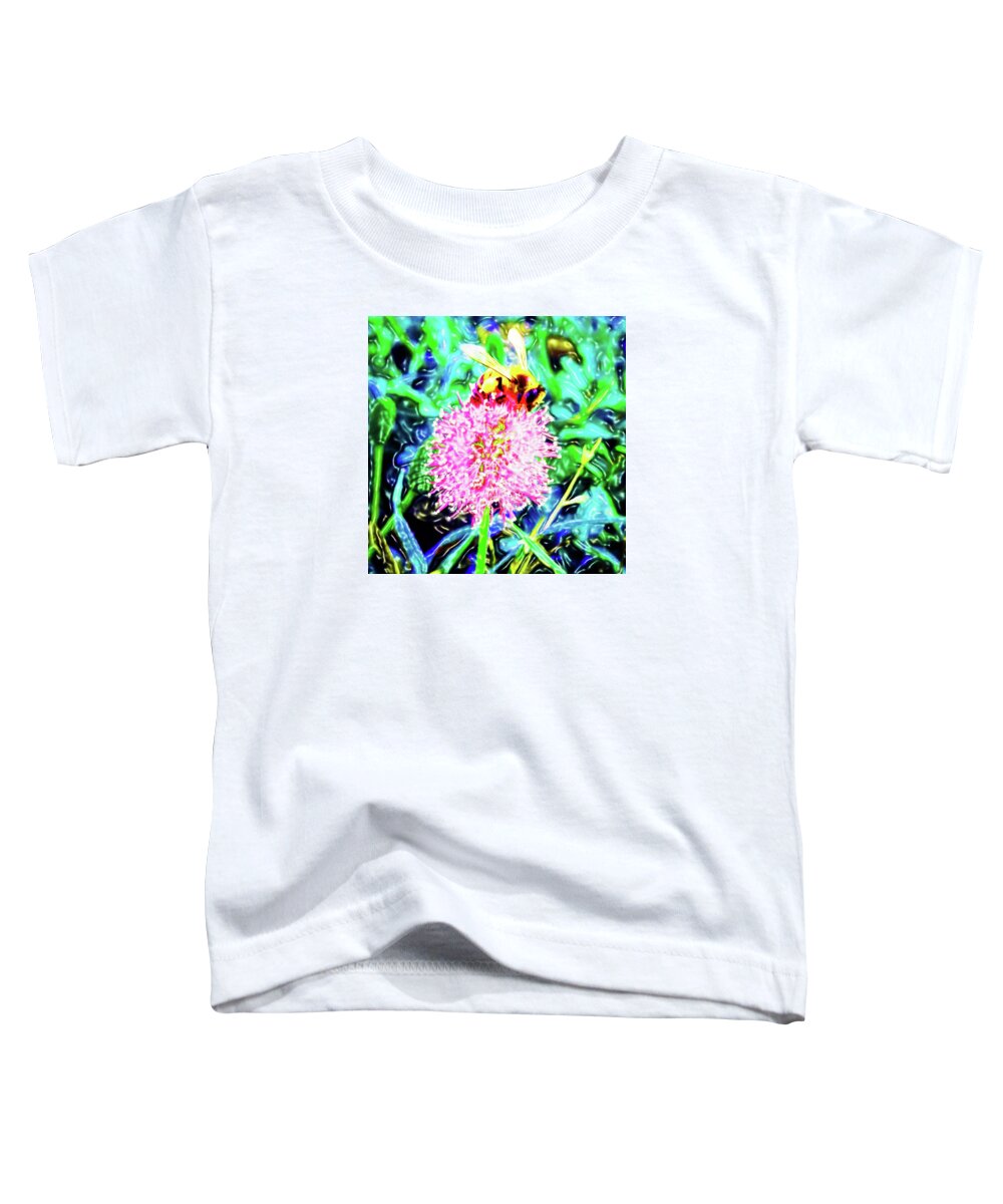 Flower Toddler T-Shirt featuring the digital art Sticky Feet by Meghan Elizabeth