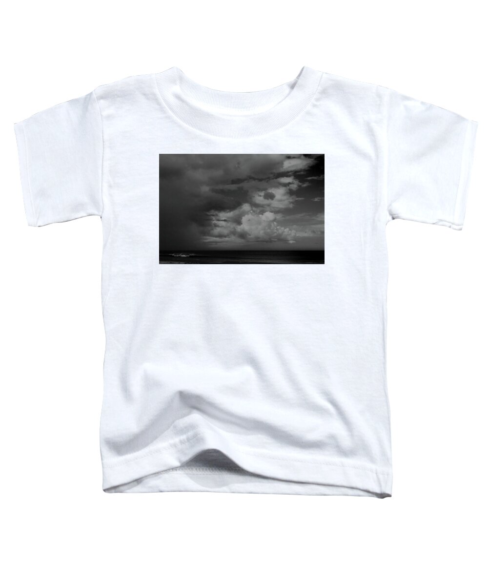 Storm Clouds Over Ocean Toddler T-Shirt featuring the photograph Storm Clouds Over Ocean #1 by Paul Rebmann